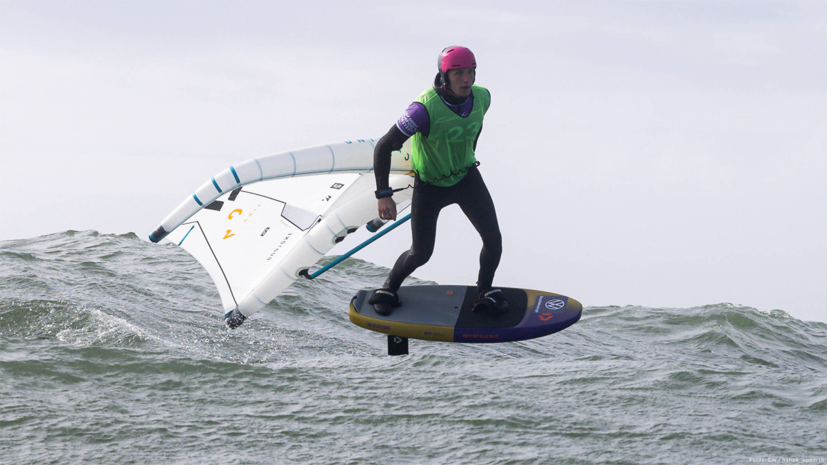 Die Wingfoil Disziplin Wave wurde an Freitag nach dem Freestyle Contest gestartet