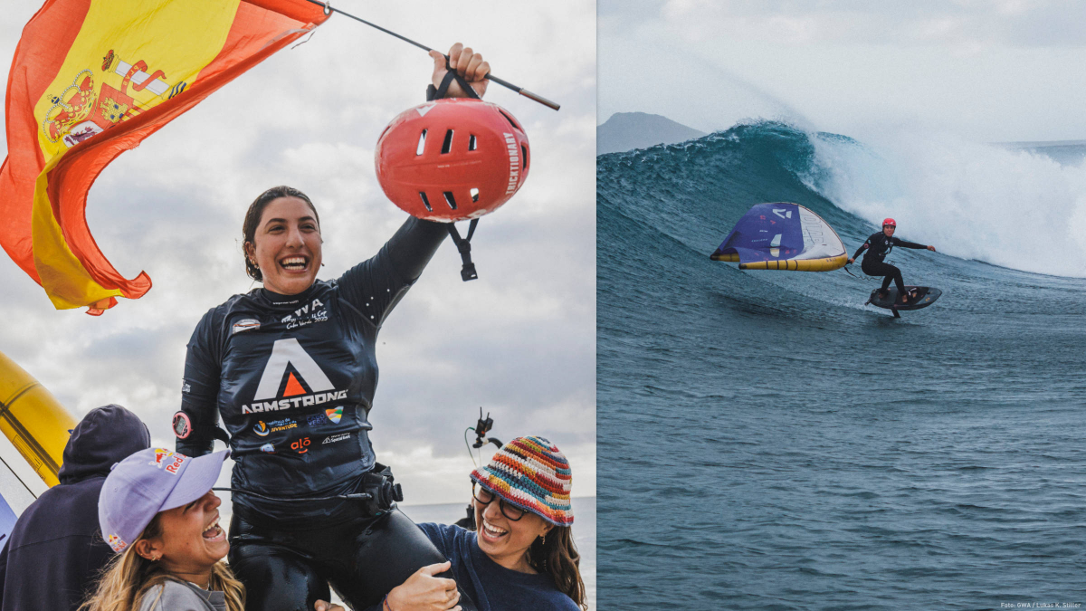 Nia Suardiaz gewinnt den Wingfoil World Cup auf Sal