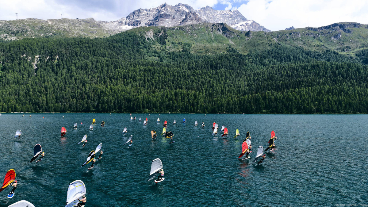 Wingfoil Racing auf dem Silvaplanersee