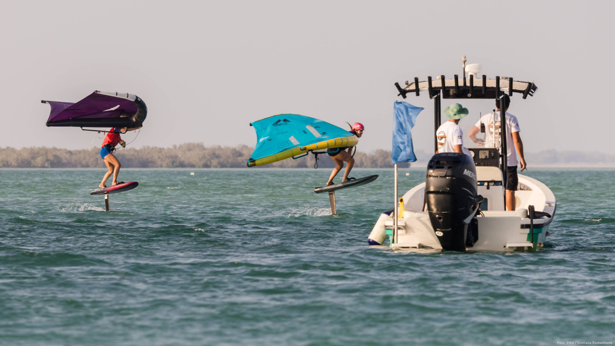Vorsprung von Nia auf der Freefly-Section