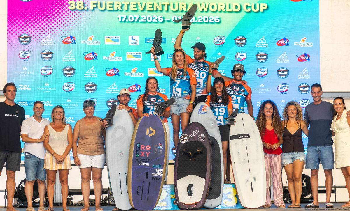 Die FreeFly-Slalom Gewinner auf Fuerteventura