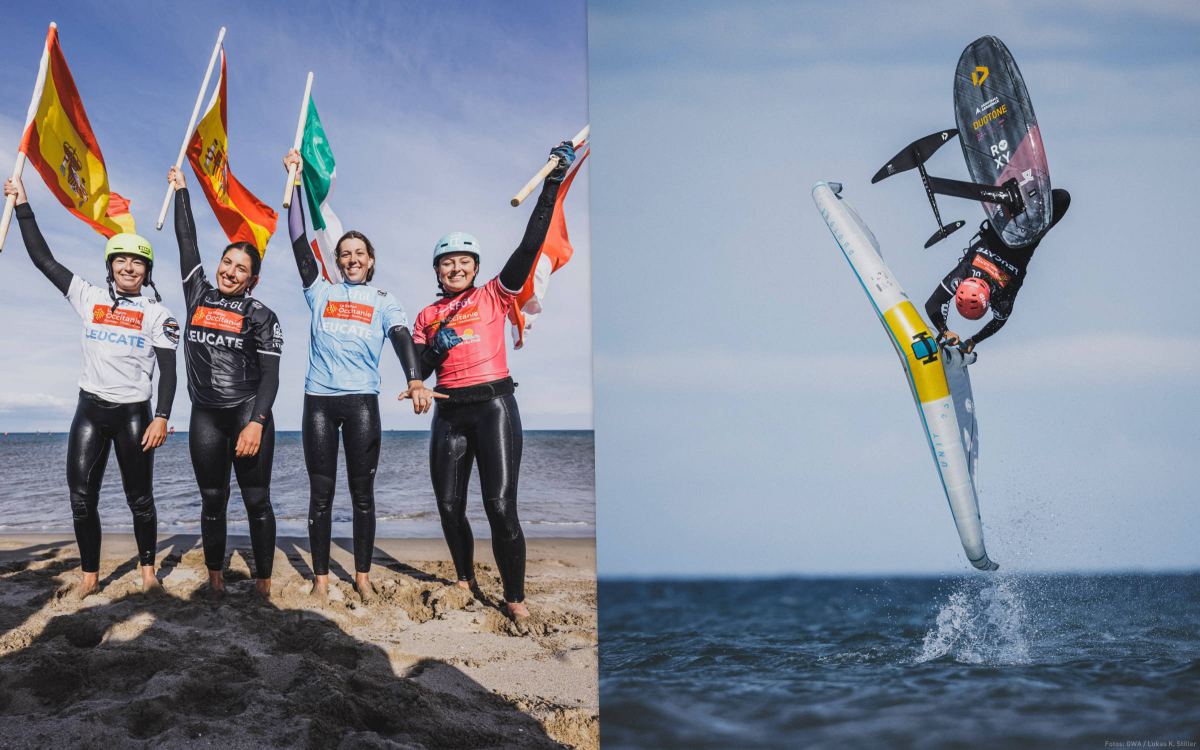 Actionreicher Auftakt beim 2025er GWA Wingfoil World Cup in Leucate - Nia Suardiaz gewinnt den Surf-Freestyle Contest der Frauen