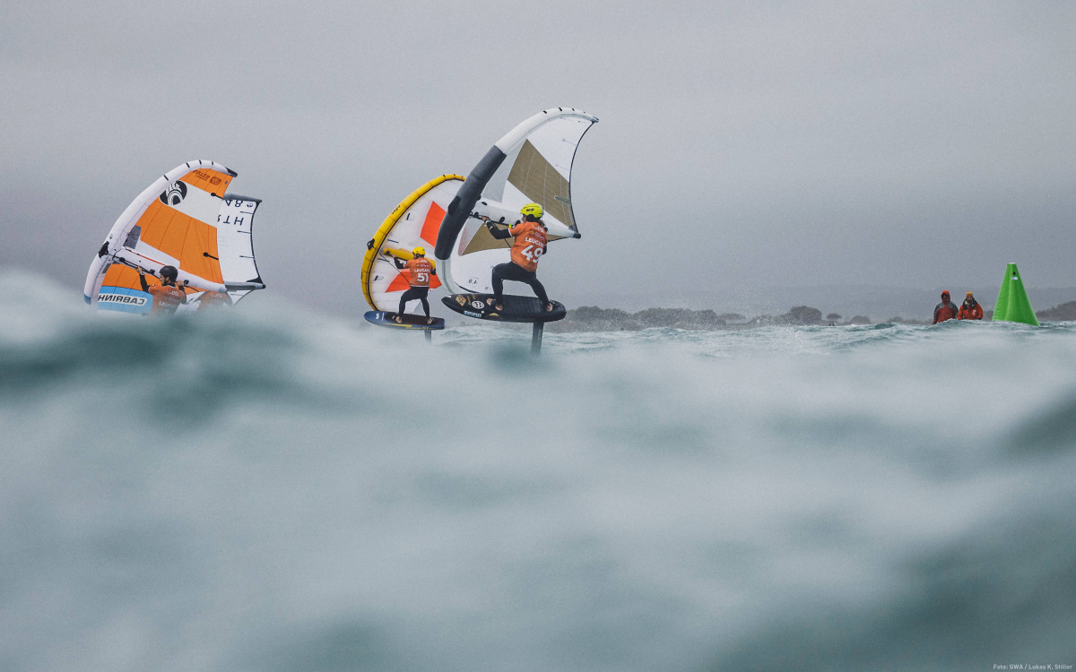 Schlechtes Wetter beim 2025er GWA Wingfoil World Cup in Leucate