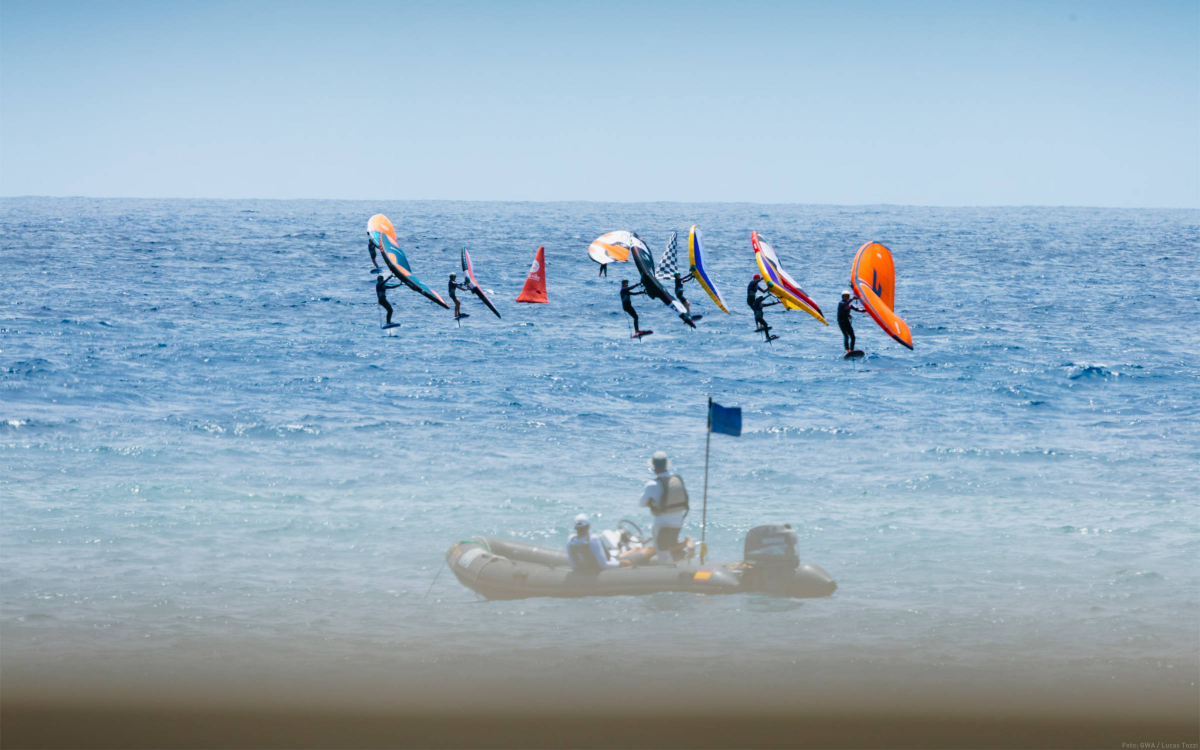 Slalomrennen vor La Palma
