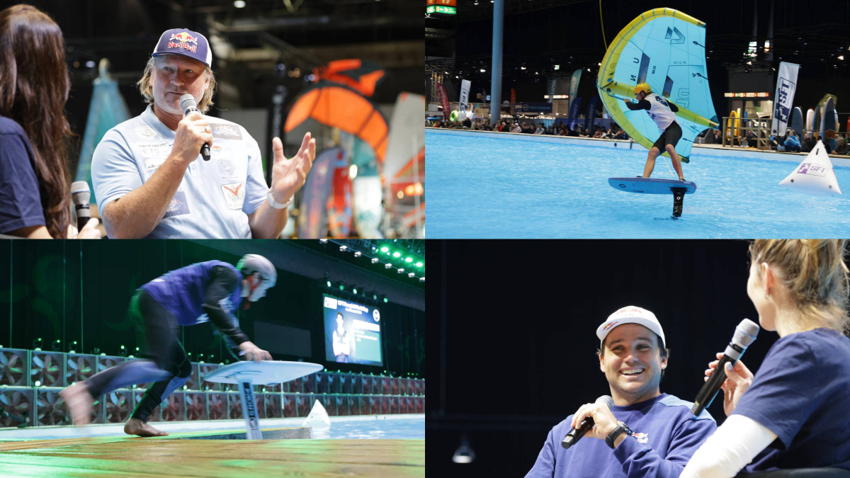 Action und Moderation am Pool in Halle 17