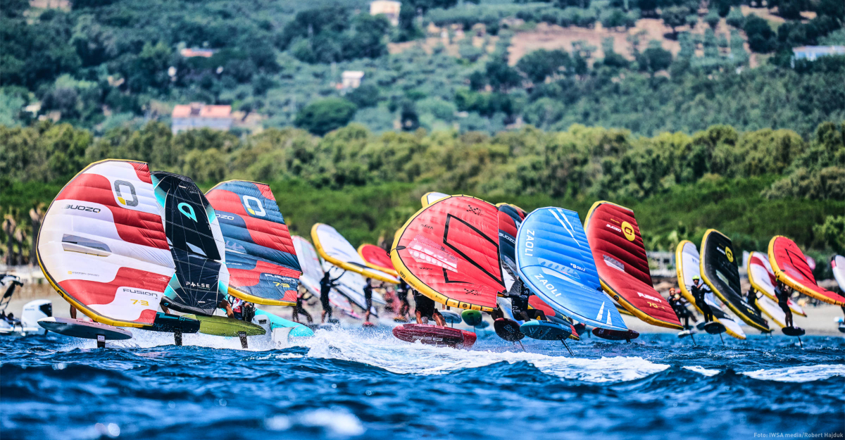WingFoil Racing World Cup vor der Küste von Gizzeria, Italien