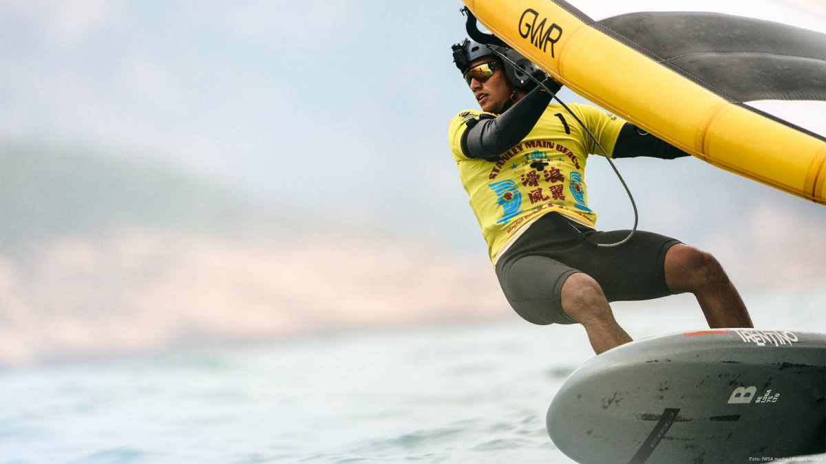 Wingfoil Racing World Cup am Stanley Main Beach vor Hongkong