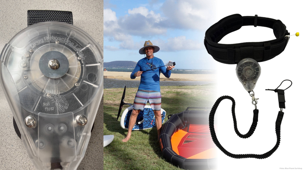 Blue Planet Zero Drag Retracting Leash System