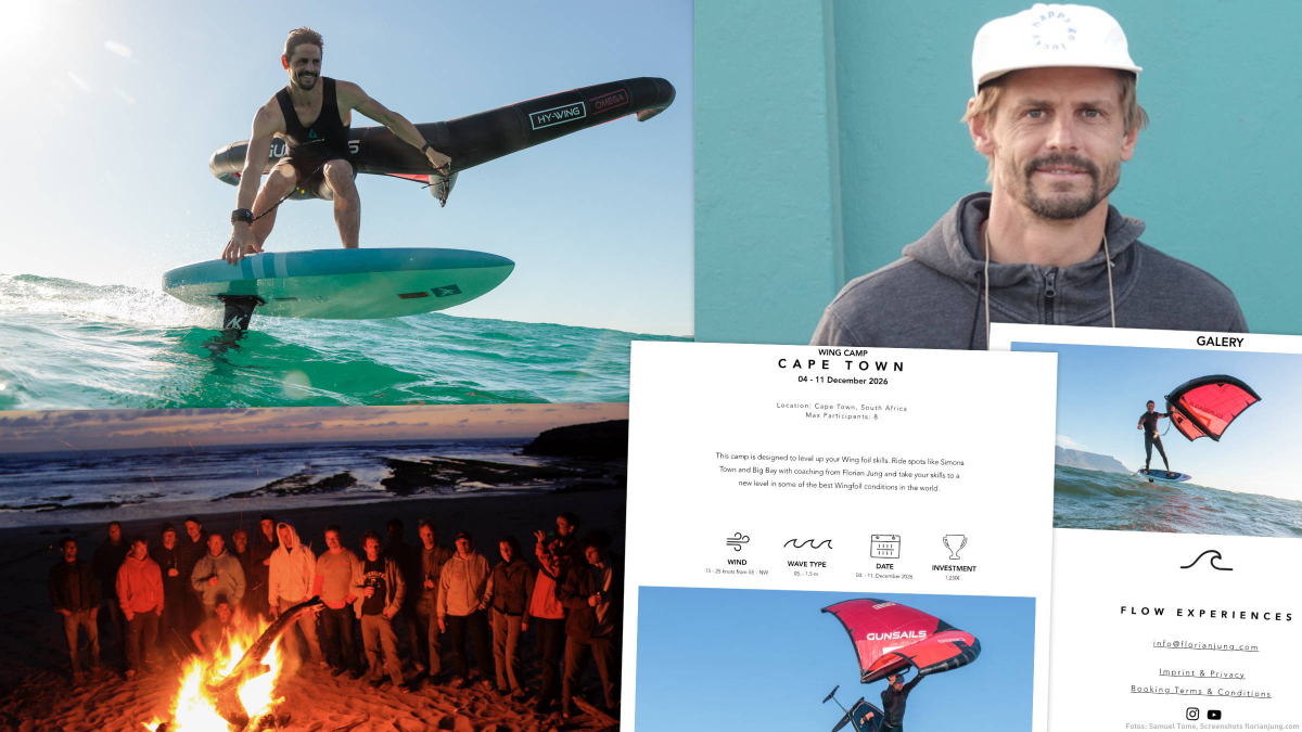 Flow Experience Camps 2026 - Wingfoil-Camp in Kapstadt