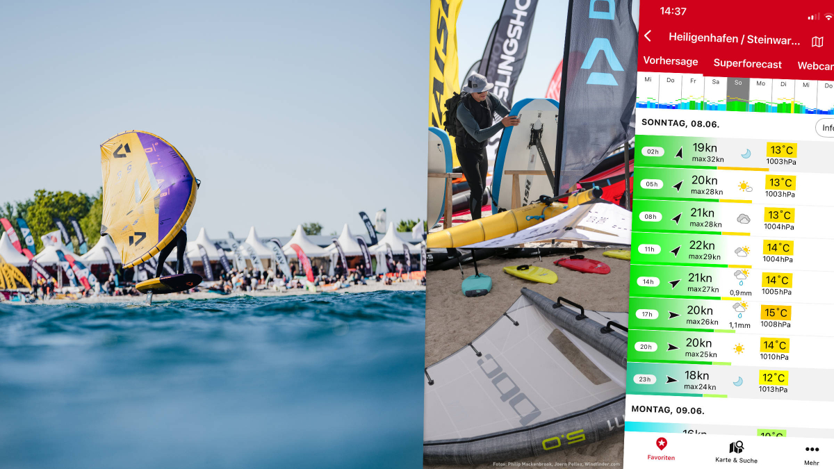 Foil Festival Fehmarn mit perfekter Windvorhersage