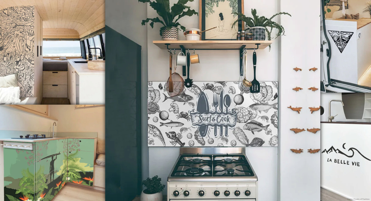 Designfolien und Deko-Aufkleber im Surf-Style