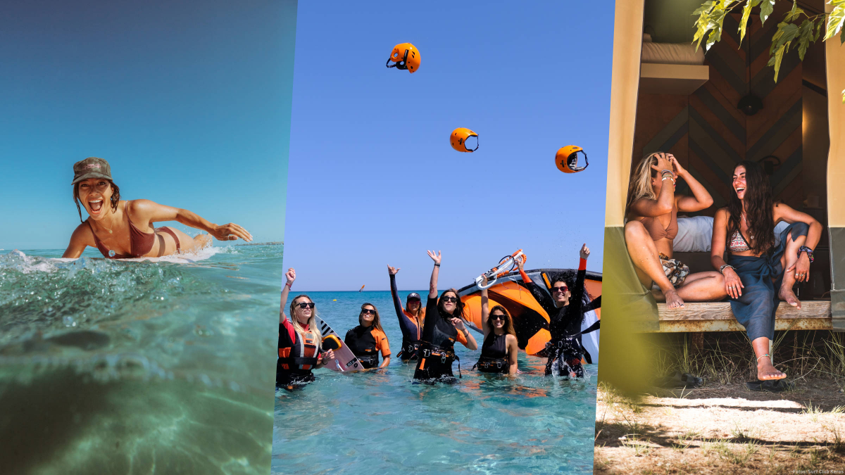 Girls only Surf Sessions auf Limnos