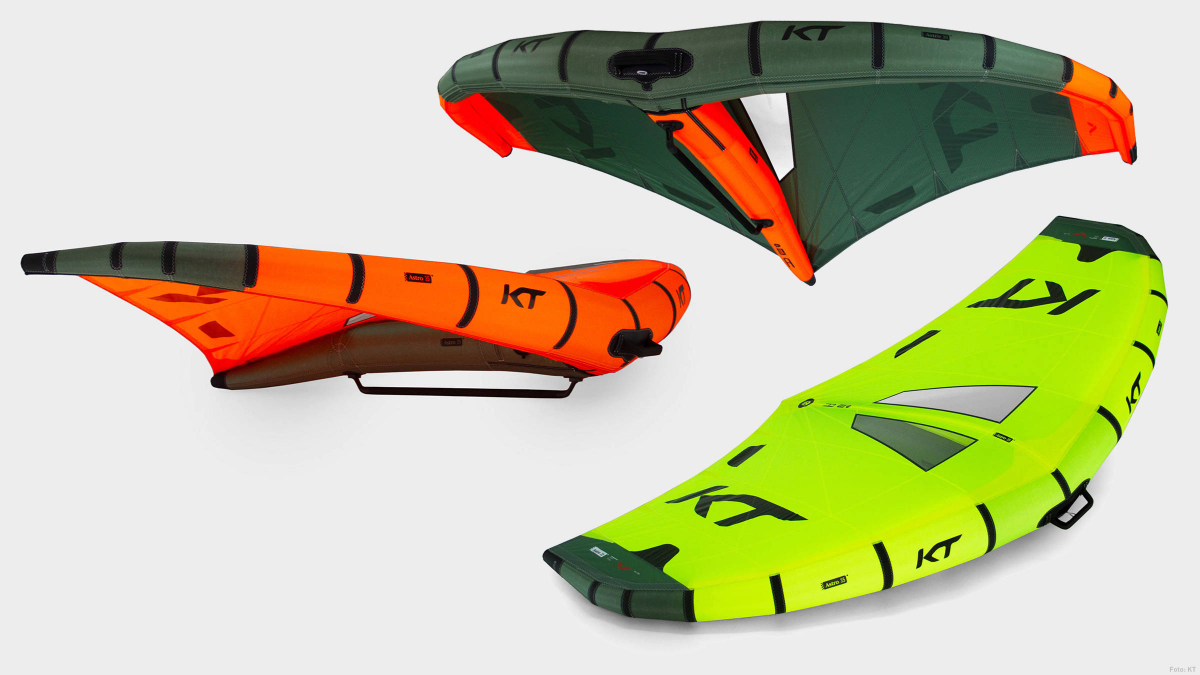 Die drei Farben des Astro Wings: Acid Yellow, Helios Orange und Brewster Green