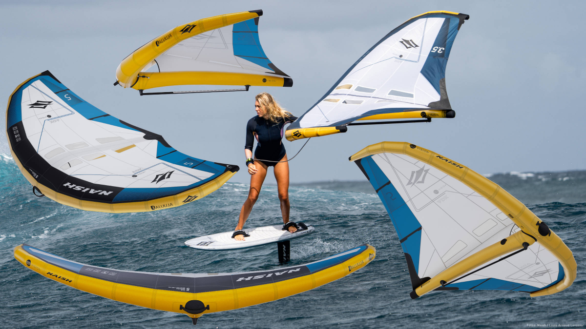 2025er Naish ADX Nvision Wing mit Boom