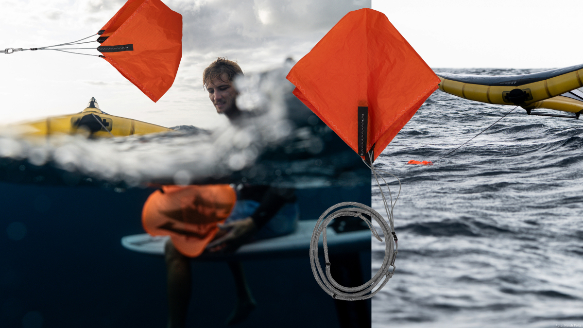 Naish Wing Anchor - Abdrifthemmer an zweiteiliger Dyneema-Leash