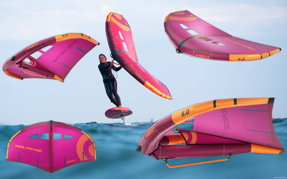 Der neue FireFly von Neilpryde ist ein kompakter Wing mit Mono Handle (Boom)