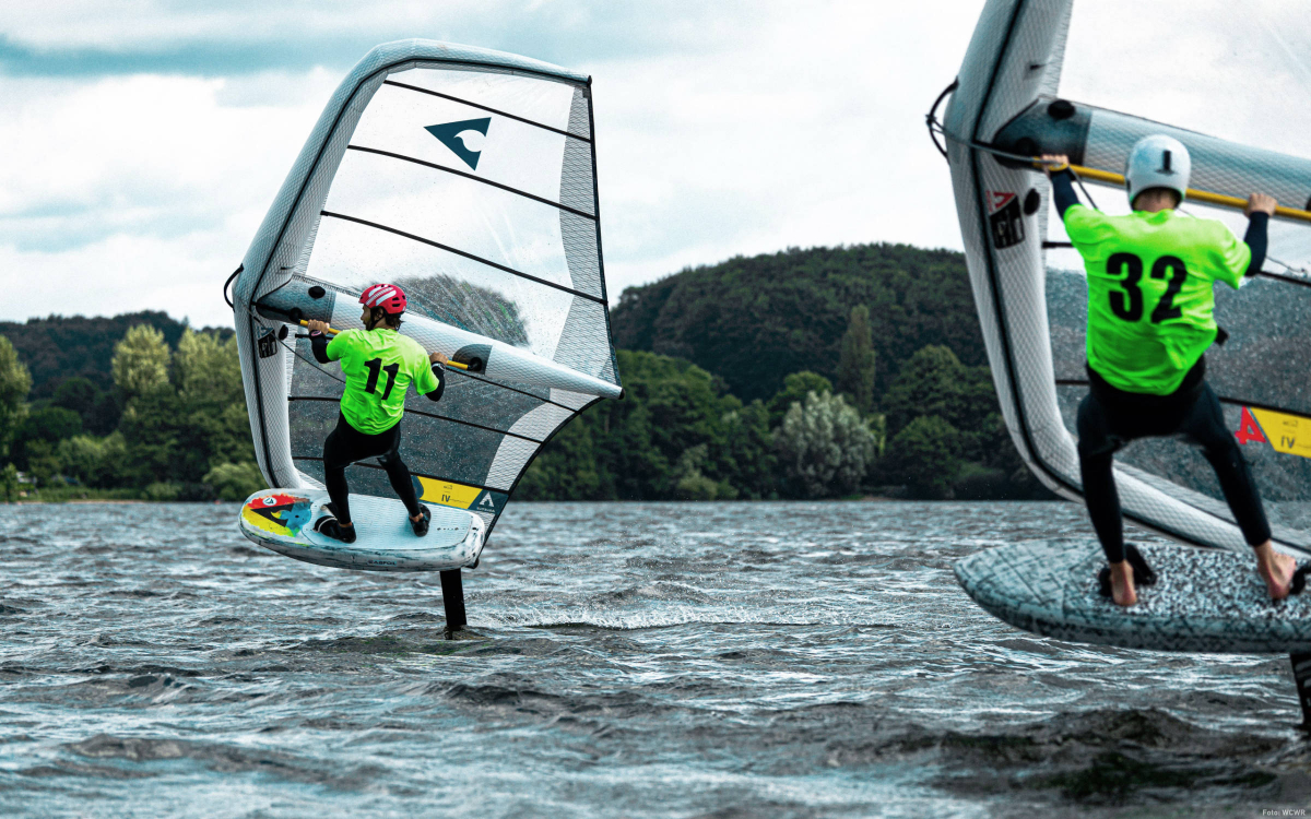 Wingfoil-Regattatraining auf dem Wittensee