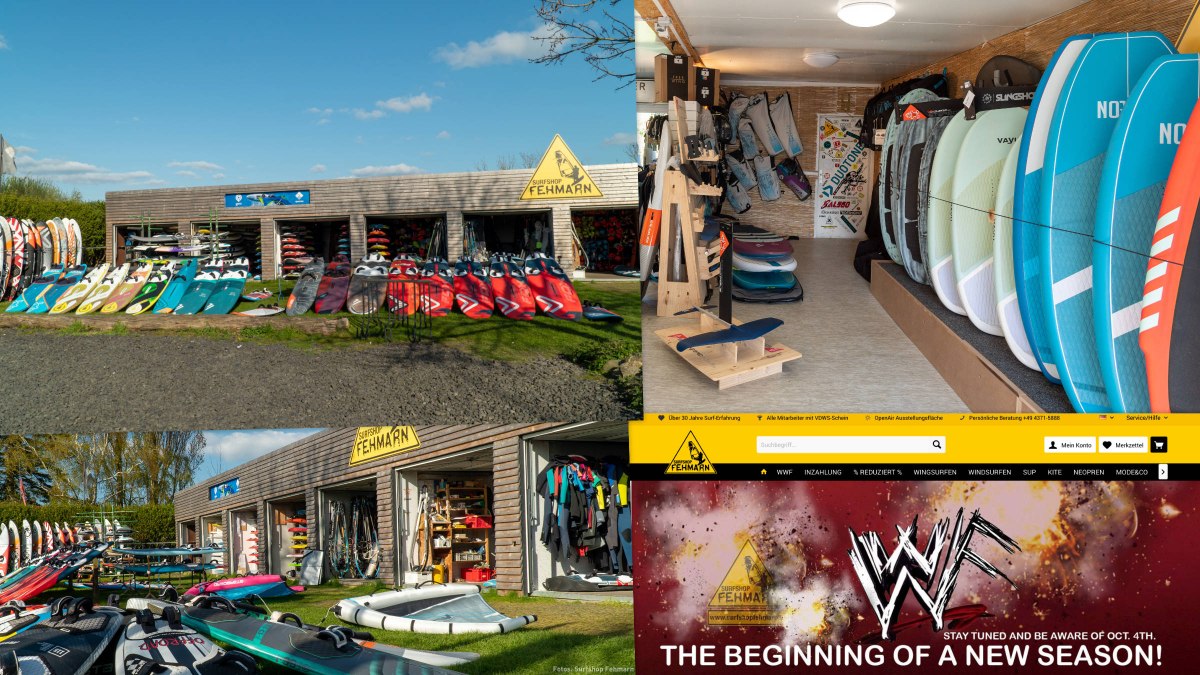 Flohmarkt und 2026er Markenpräsentation von Vayu, Slingshot und AK/Starboard am 4.10. beim Surfshop Fehmarn
