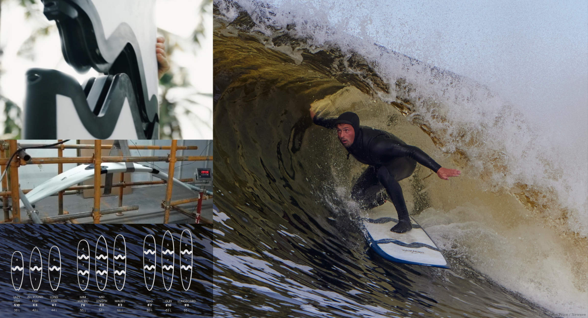 Newave: teilbare Surfboards
