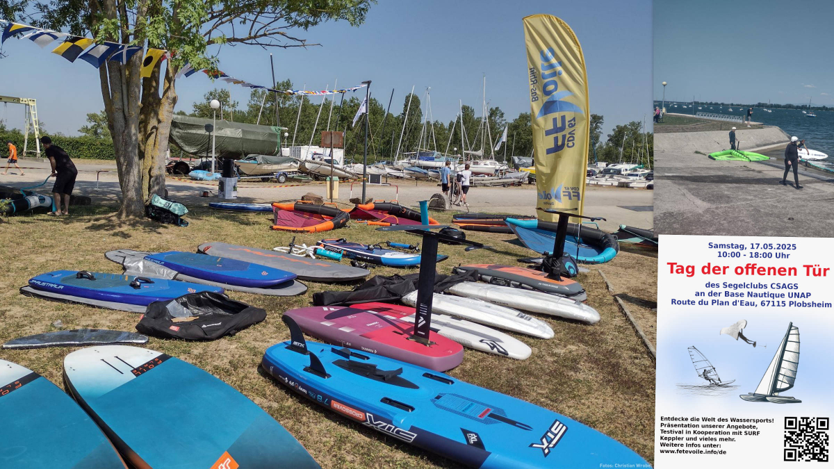 Wingfoil Testevent am Plobsheimer Becken - Tag der offenen Tür am 17.05.2025