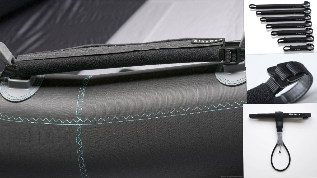 'The Handle' ist ein universeller Wingfoil-Zusatzgriffe von Wingman Products in sechs Größen