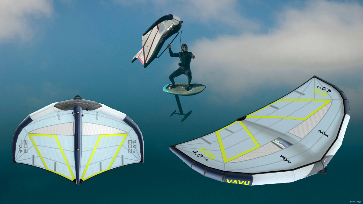 Vayu EOS V3 in Grey/Pink oder Grey/Yellow erhältlich