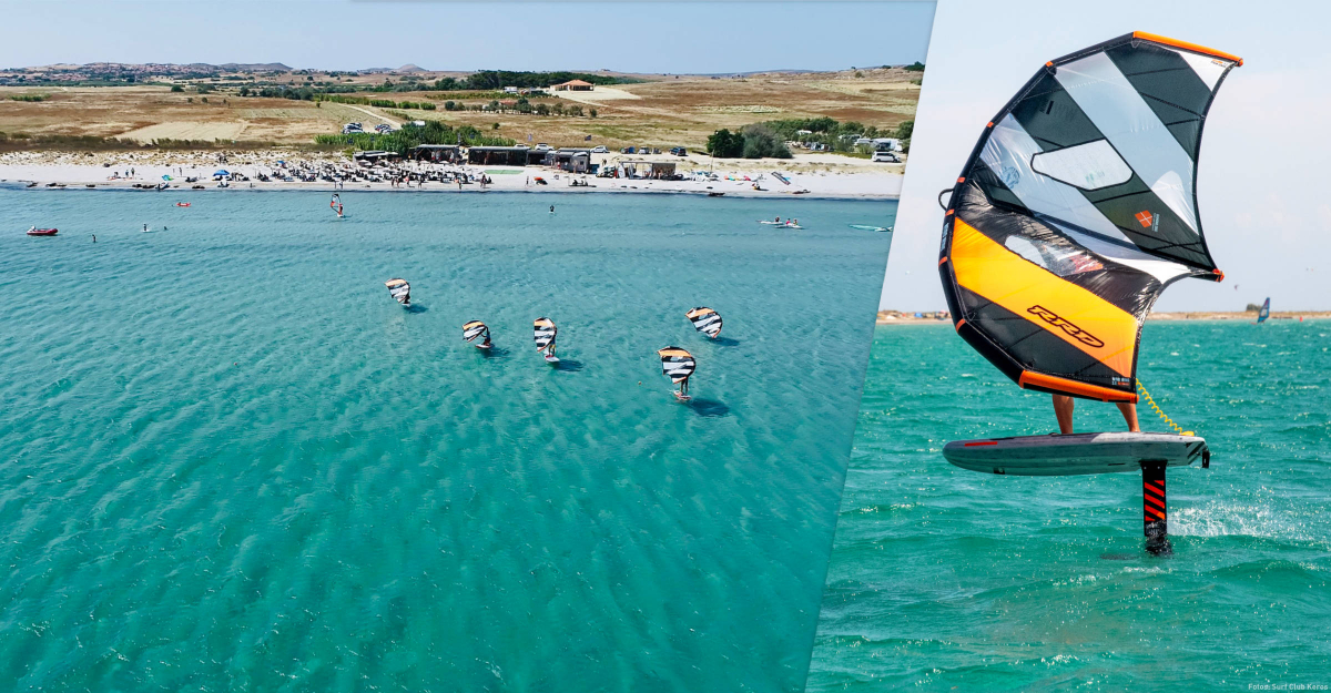 Wingfoilen lernen beim Surf Club Keros auf der griechischen Insel Limnos