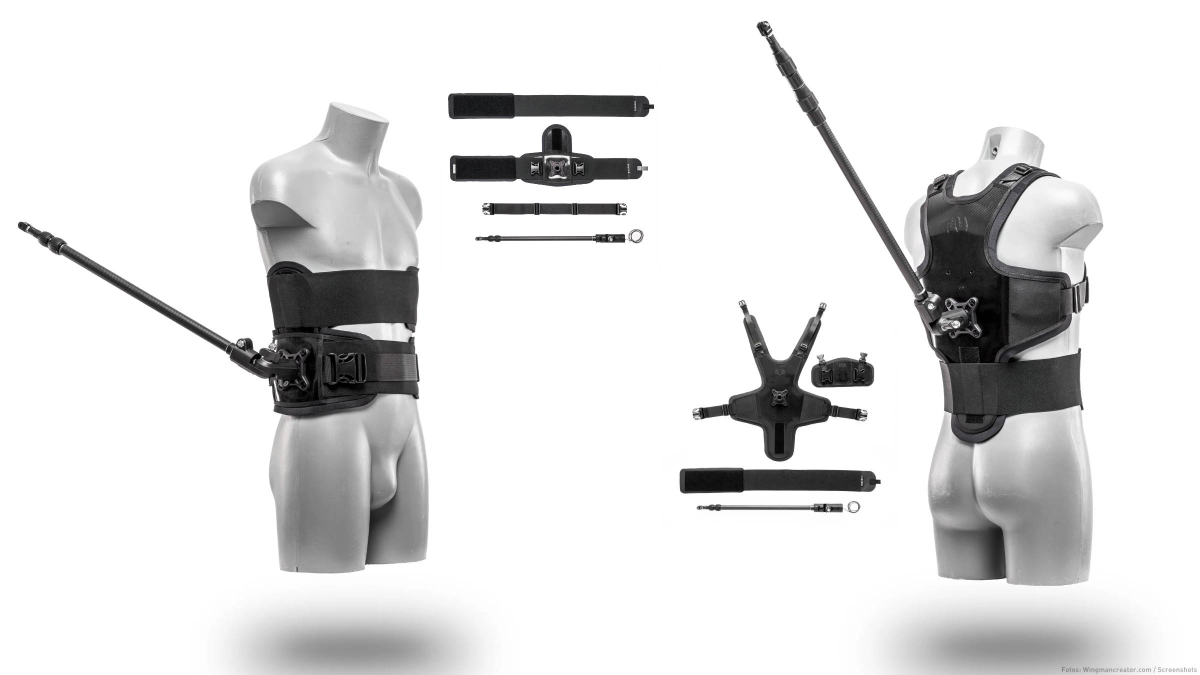 Wingman Creator - Kamera-Halterungen für 360-Grad-Kameras und andere Actioncams