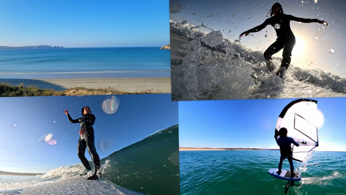 Wingfoilen und Wellenreiten auf Crozon