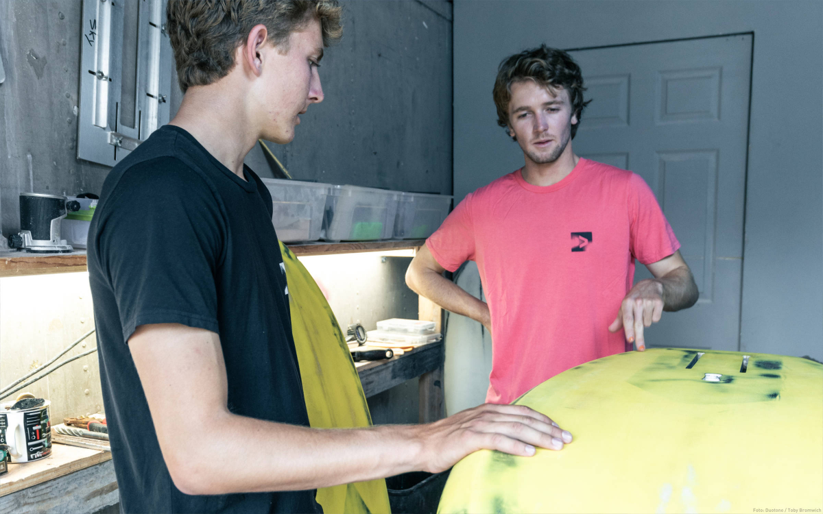 Finn und Jeffrey in Shape Room auf Maui