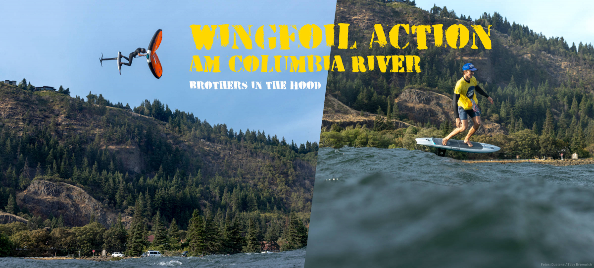 Brothers in the Hood - Wingfoil Action am Columbia River