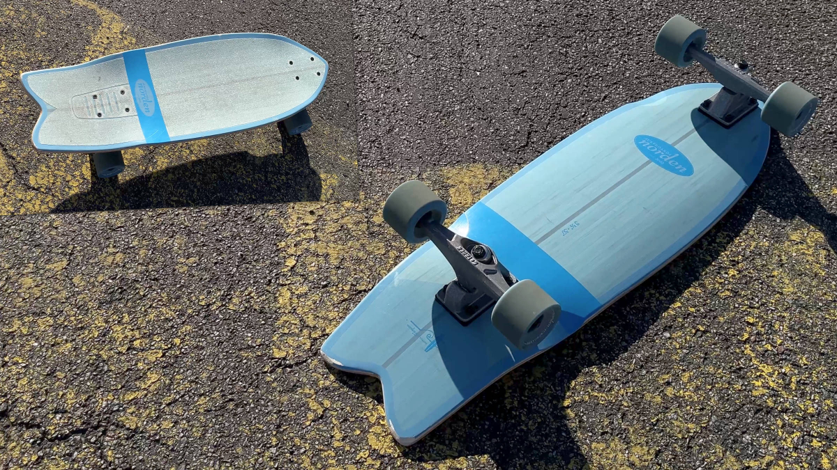 Surf-Skateboard von Norden mit G-Trucks