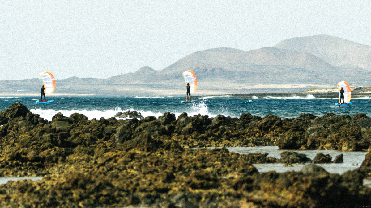 Parawingen vor Lanzarote